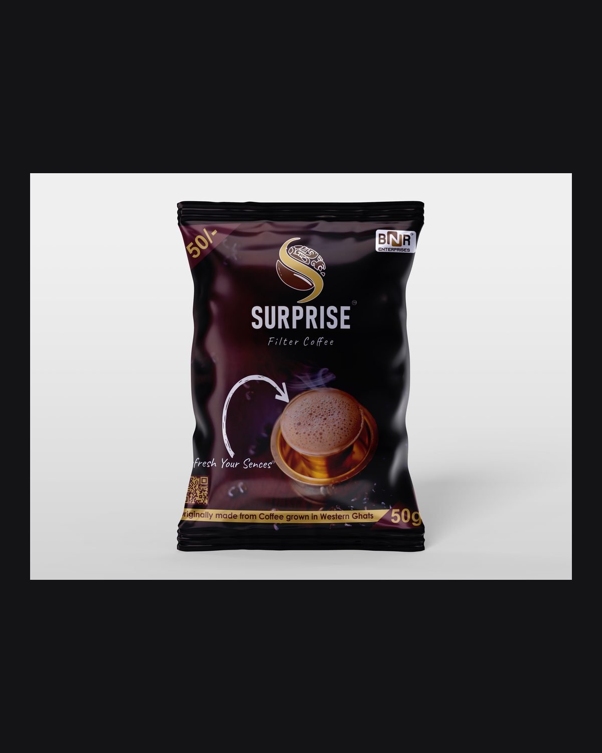 BNR Surprise packaging design by Chaarvi Designs, Mysuru