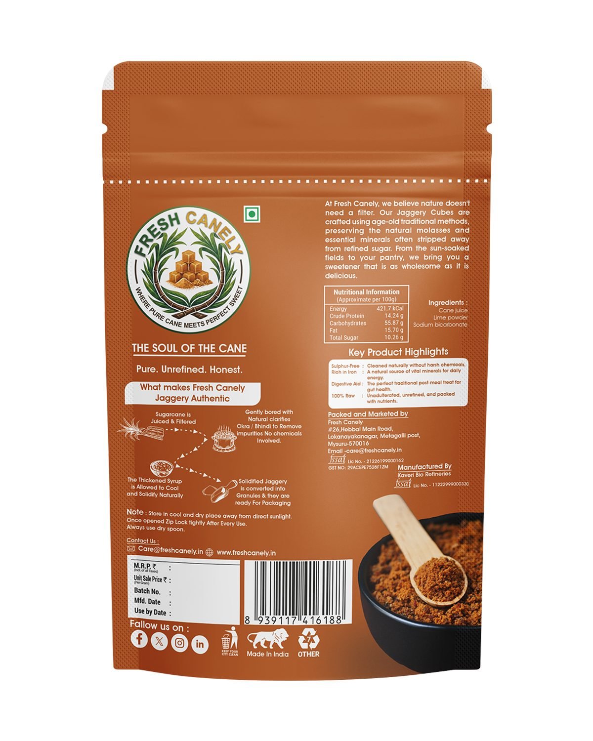 Freshcanely packaging design by Chaarvi Designs, Mysuru