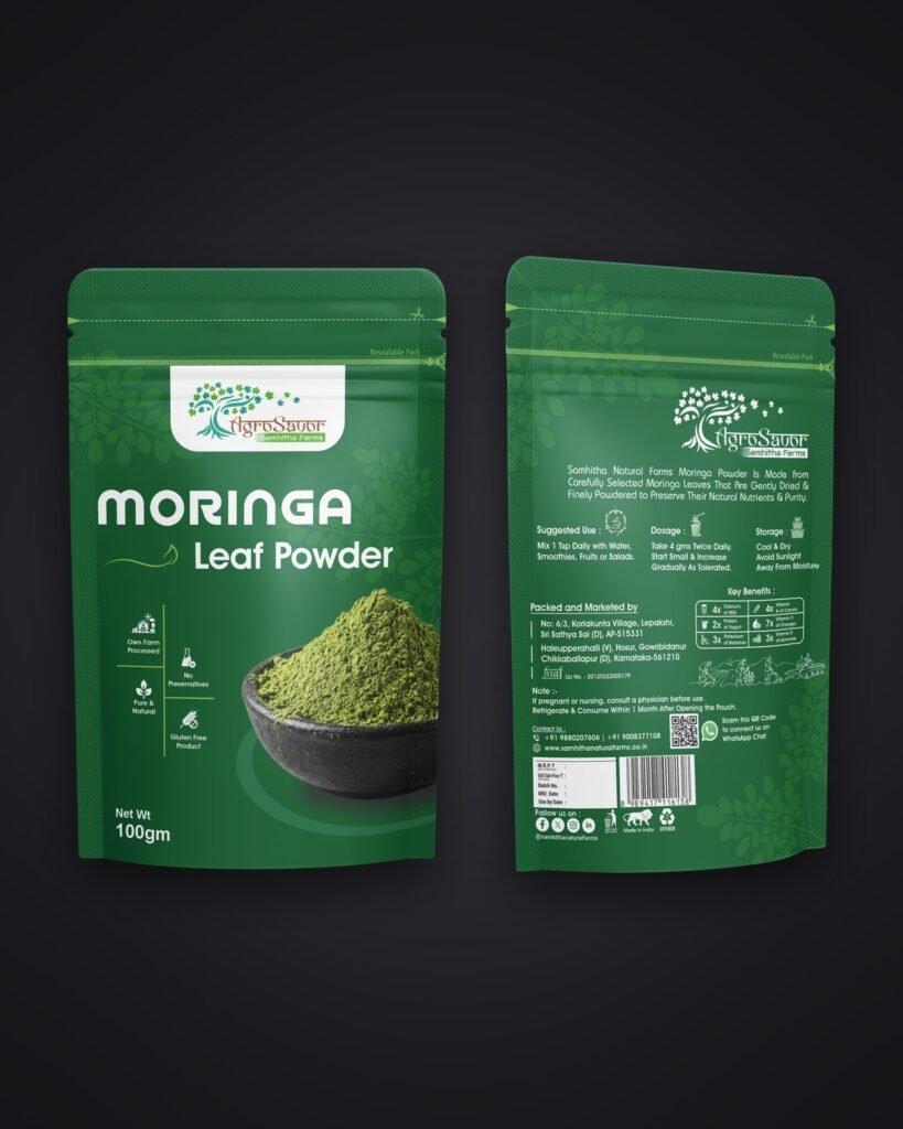 Samhitha Natural Farms packaging design by Chaarvi Designs