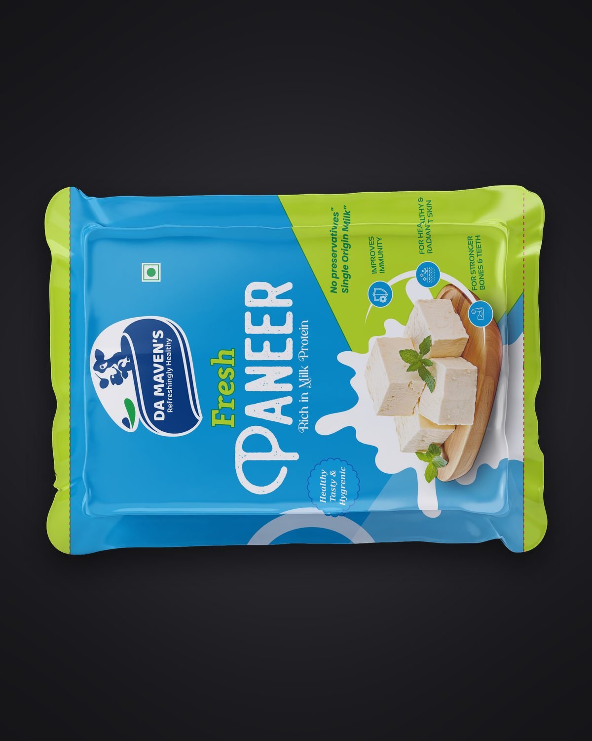 Thrimurthi Dairy packaging design by Chaarvi Designs, Mysuru