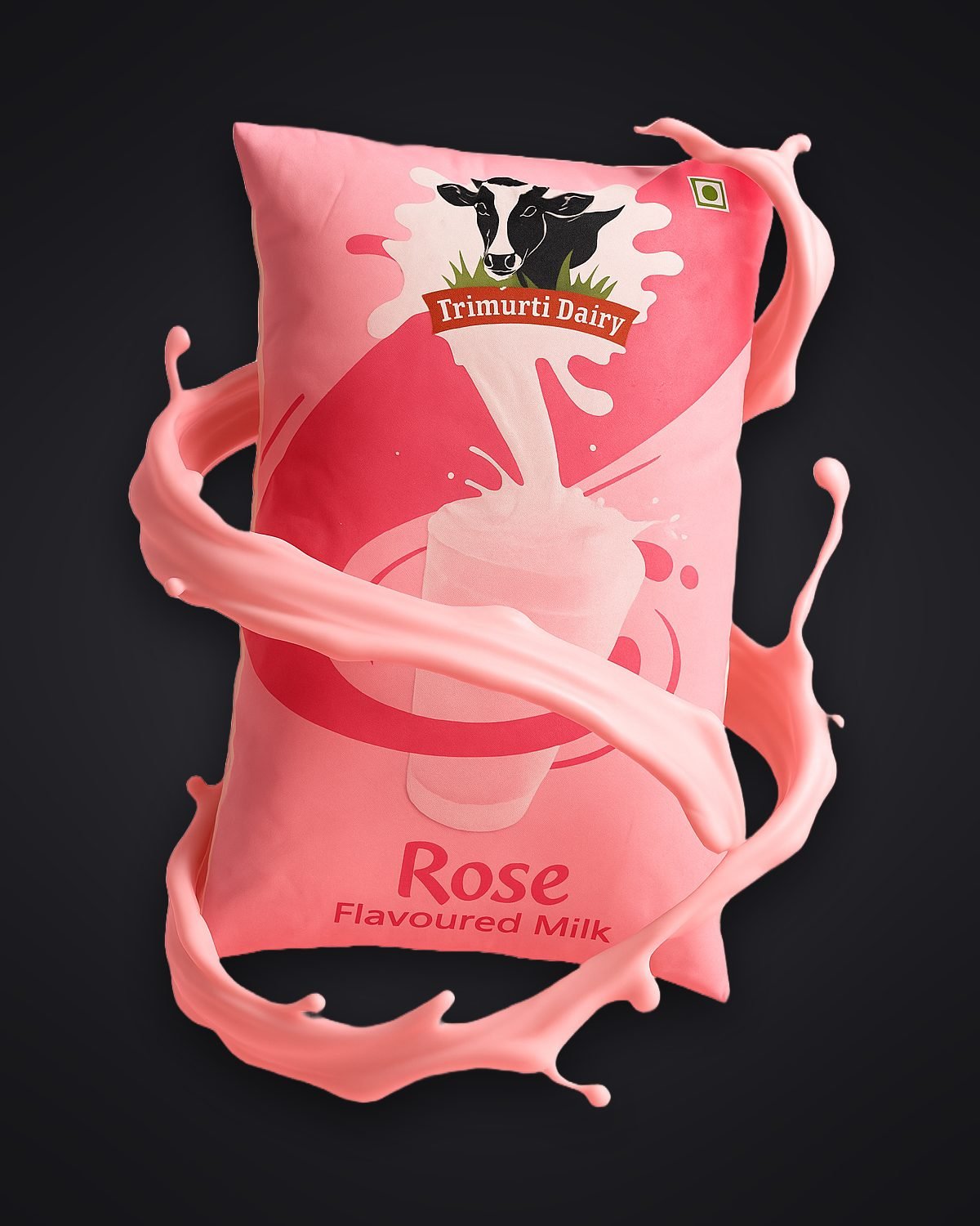 Thrimurthi Dairy packaging design by Chaarvi Designs, Mysuru