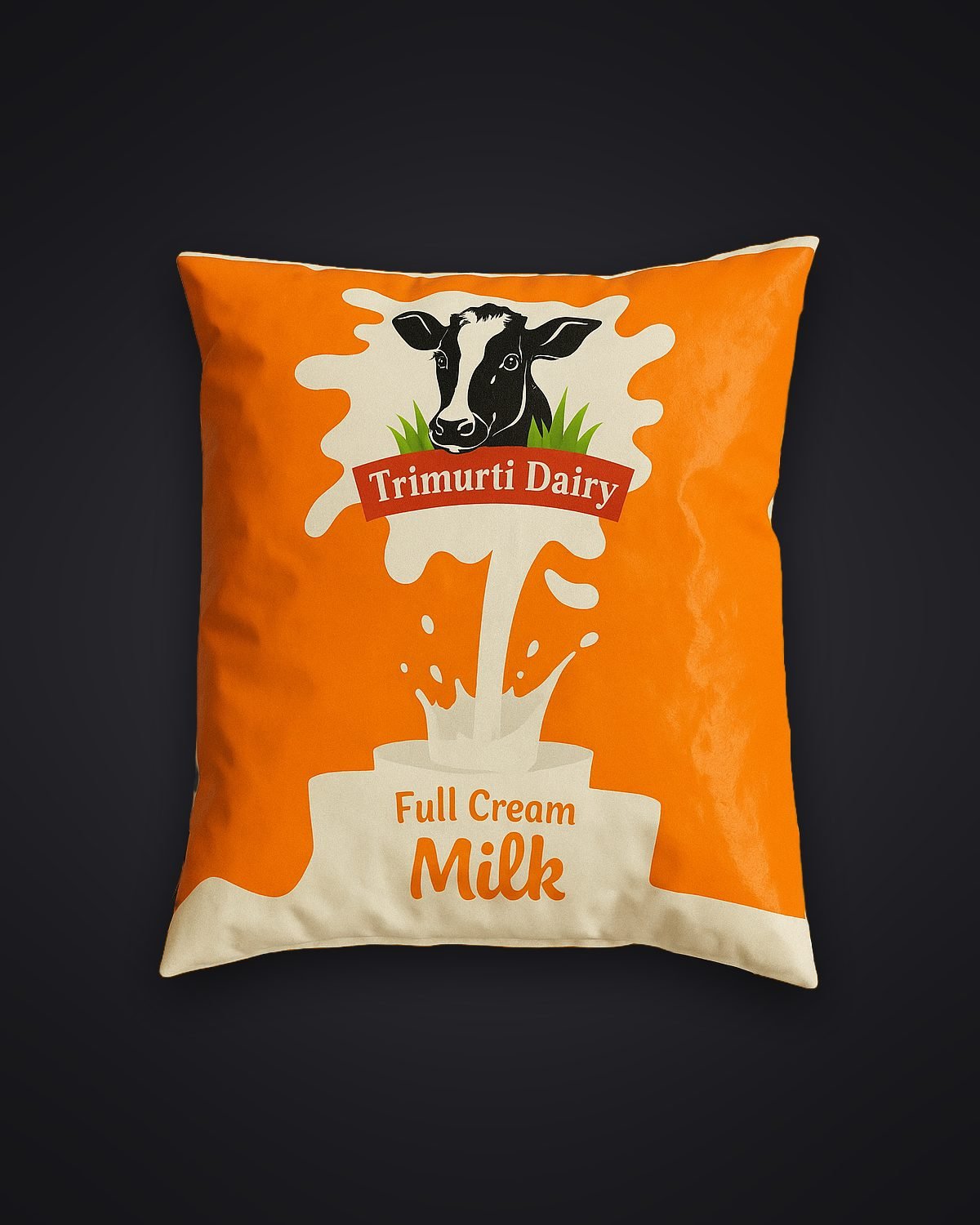 Thrimurthi Dairy packaging design by Chaarvi Designs, Mysuru