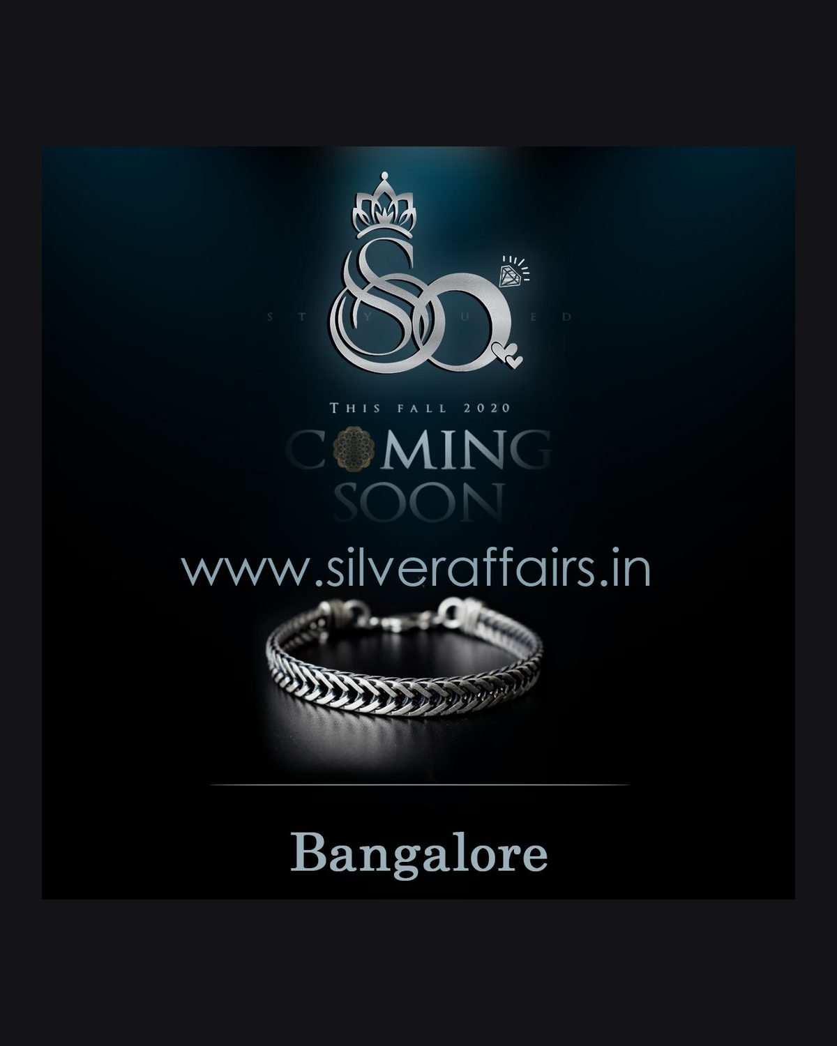 Silver Affairs social media design by Chaarvi Designs, Mysuru