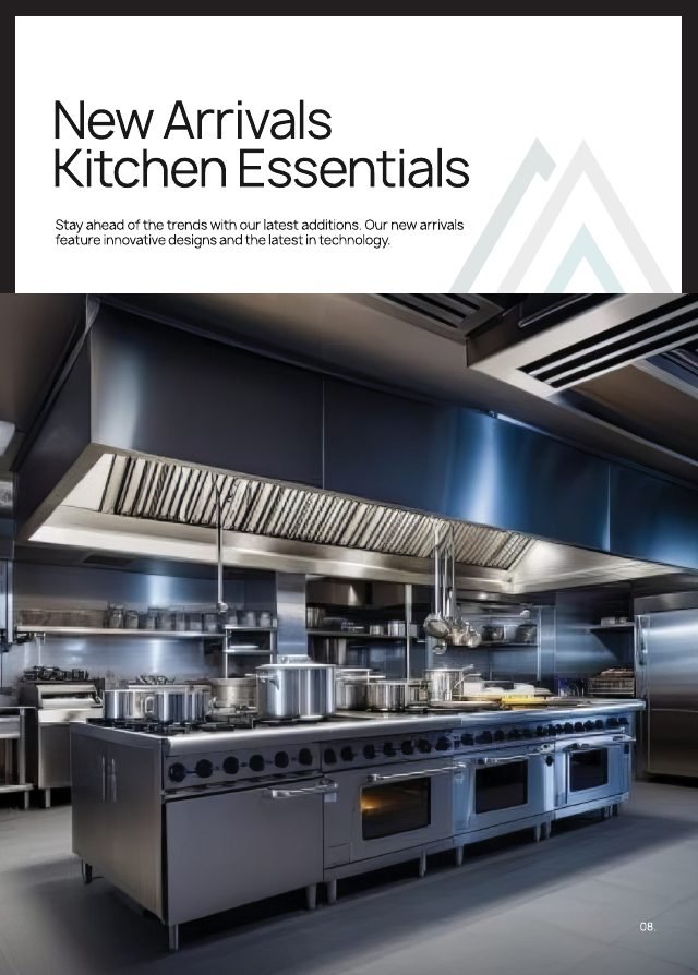 Artikel Inox product catalogue page 8, designed by Chaarvi Designs