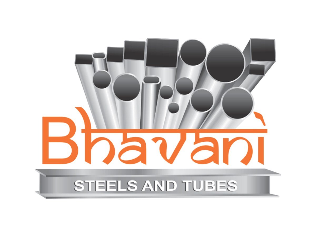 Bhavani Steels and Tubes logo designed by Chaarvi Designs
