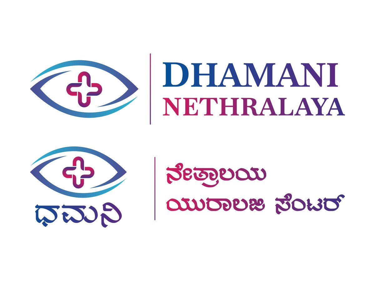 Dhamani Nethralaya logo designed by Chaarvi Designs