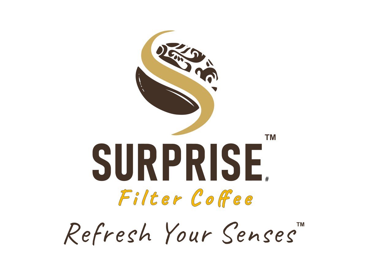 Surprise Filter Coffee logo designed by Chaarvi Designs