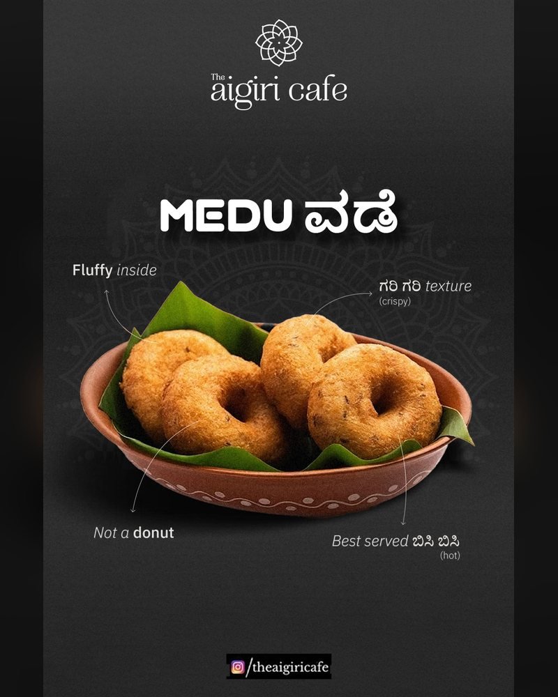 The Aigiri Cafe social media post by Chaarvi Designs 2