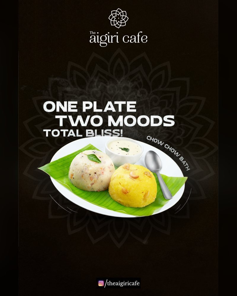 The Aigiri Cafe social media post by Chaarvi Designs 3
