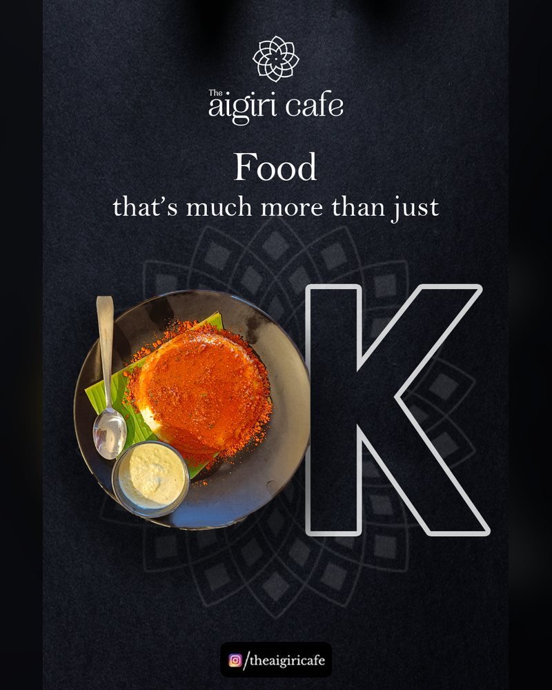 The Aigiri Cafe social media post by Chaarvi Designs 4