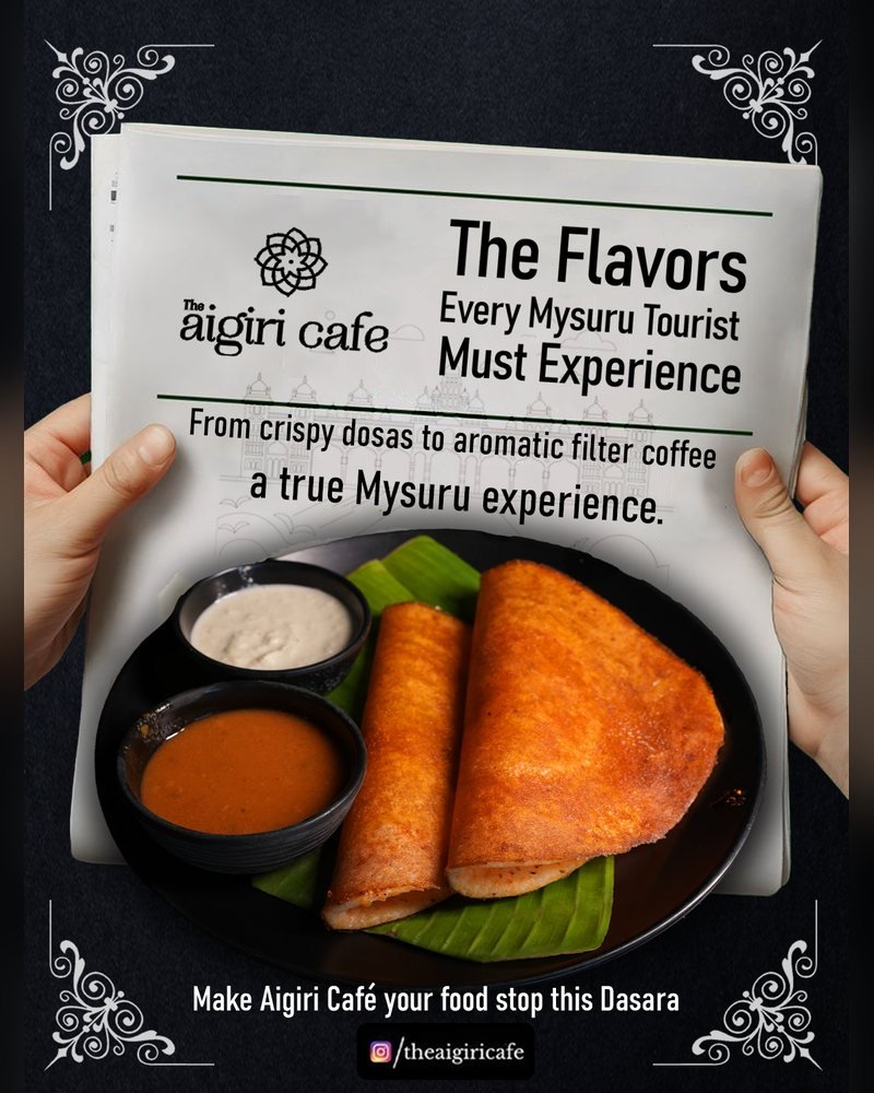 The Aigiri Cafe social media post by Chaarvi Designs 10