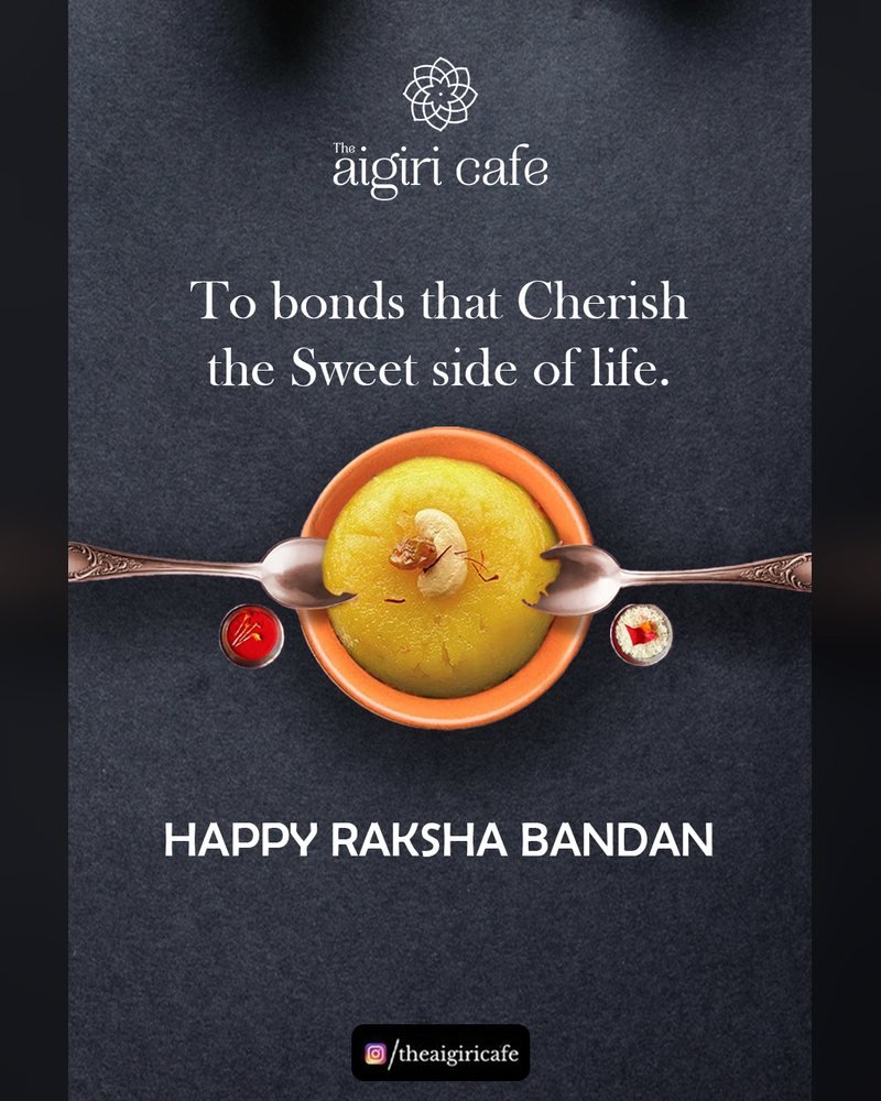 The Aigiri Cafe social media post by Chaarvi Designs 14