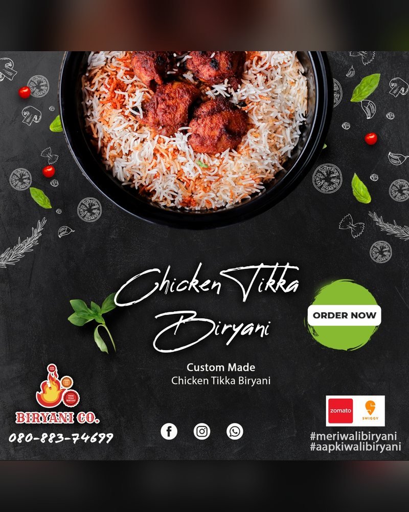 Biryani Co. social media post by Chaarvi Designs 4