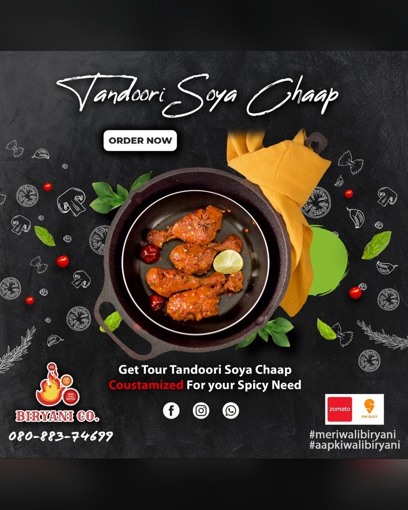Biryani Co. social media post by Chaarvi Designs 5