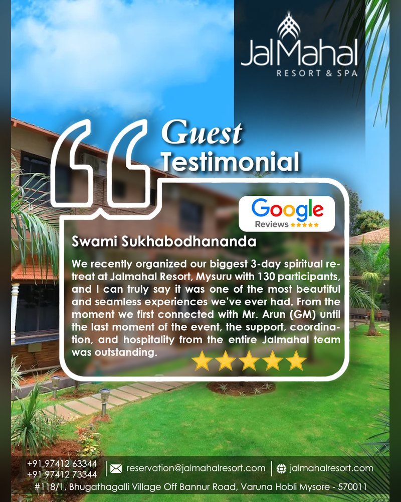 Jalmahal Resort & Spa social media post by Chaarvi Designs 8