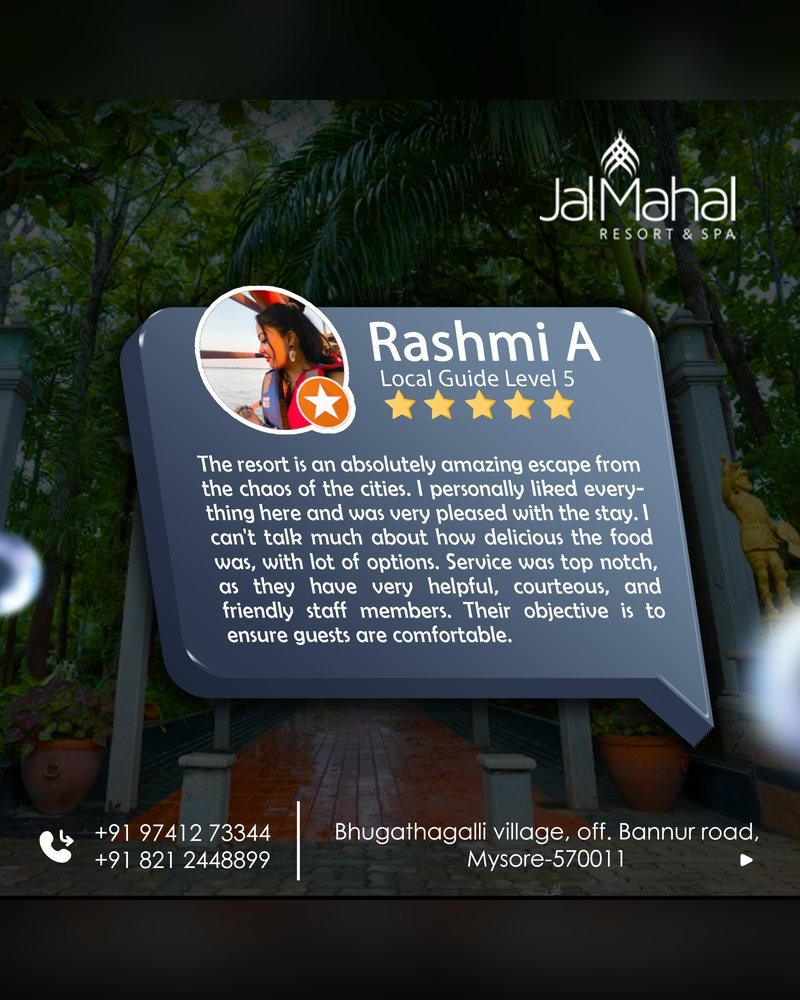 Jalmahal Resort & Spa social media post by Chaarvi Designs 13